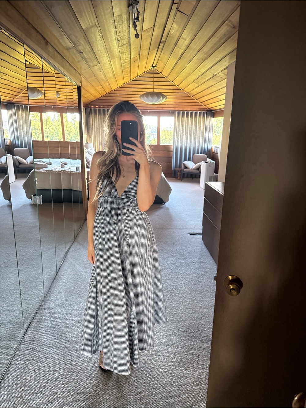 Aritzia Encourage Gingham Dress